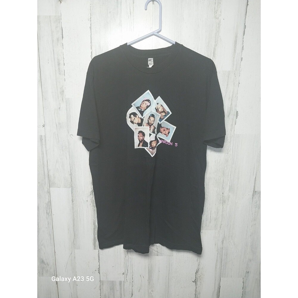 Adam Levine Maroon 5 Red Pill Blues Tour Concert T-Shirt Graphic Black SZ XL